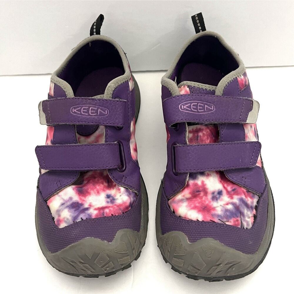 Keen Kids Purple and Pink Tie-Dye Velcro Sneakers - Picture 3 of 11